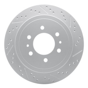 Ford F-150 Brake Rotor (1) - Rear Right - DFC - Geoperformance Drilled & Slotted - `04-`11
