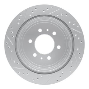 Ford F-150 Brake Rotor (1) - Rear Right - DFC - Geoperformance Drilled & Slotted - `04-`11