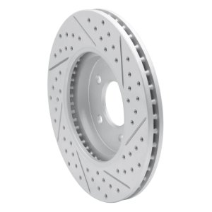 Ford Escape Brake Rotor (1) - Front Left - DFC - Drilled & Slotted Geoperformance - `05-`12