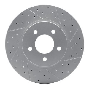 Ford Escape Brake Rotor (1) - Front Right - DFC - Drilled & Slotted Geoperformance - `05-`12