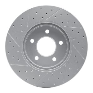 Ford Escape Brake Rotor (1) - Front Right - DFC - Drilled & Slotted Geoperformance - `05-`12