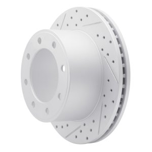 Ford F-250 Super Duty Brake Rotor (1) - Rear Left - DFC - Geoperformance Drilled & Slotted - `05-`12