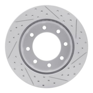 Ford F-250 Super Duty Brake Rotor (1) - Rear Left - DFC - Geoperformance Drilled & Slotted - `05-`12