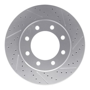 Ford F-250 Brake Rotor (1) - Front Right - DFC - Geoperformance Drilled & Slotted - `05-`07