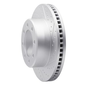 Ford F-250 Brake Rotor (1) - Front Right - DFC - Geoperformance Drilled & Slotted - `05-`07