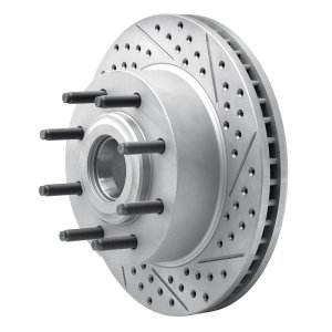 Ford F-350 Super Duty Brake Rotor (1) - Front Right - DFC - Geoperformance Drilled & Slotted - `06-`12