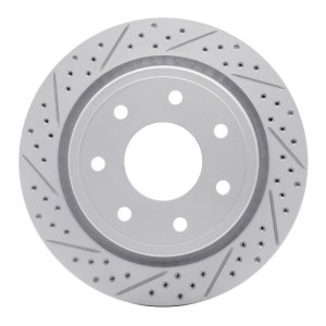 Ford F-150 Brake Rotor (1) - Rear Left - DFC - Geoperformance Rotor - Drilled & Slotted - `12-`14