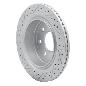 Ford F-150 Brake Rotor (1) - Rear Right - DFC - Geoperformance Rotor - Drilled and Slotted - `12-`14