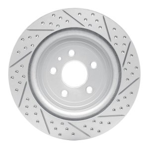 Ford Explorer Brake Rotor (1) - Rear Left - DFC - Drilled & Slotted Geoperformance - `13-`19