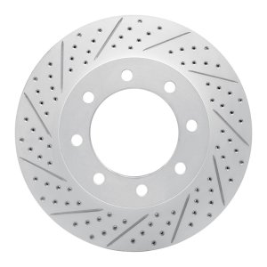 Ford F-350 Super Duty Brake Rotor (1) - Front Left - DFC - Geoperformance Drilled & Slotted - `12-`25