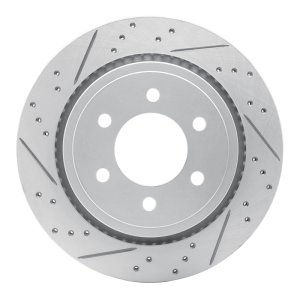 Ford F-150 Brake Rotor (1) - Rear Left - DFC - Drilled & Slotted Geoperformance - `15-`17
