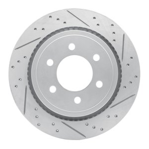 Ford F-150 Brake Rotor (1) - Rear Right - DFC - Drilled & Slotted Geoperformance - `15-`17