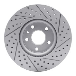 Ford Fusion Brake Rotor (1) - Front Left - DFC - Geoperformance Drilled & Slotted - `13-`20