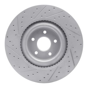 Ford Focus Brake Rotor (1) - Front Right - DFC - Geoperformance Rotor - Drilled & Slotted - `16-`18