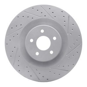 Ford Focus Brake Rotor (1) - Front Right - DFC - Geoperformance Rotor - Drilled & Slotted - `16-`18