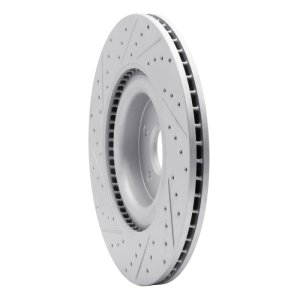 Ford Focus Brake Rotor (1) - Front Right - DFC - Geoperformance Rotor - Drilled & Slotted - `16-`18