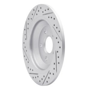 Ford Focus Brake Rotor (1) - Rear Right - DFC - Geoperformance Rotors - Drilled & Slotted - `16-`26