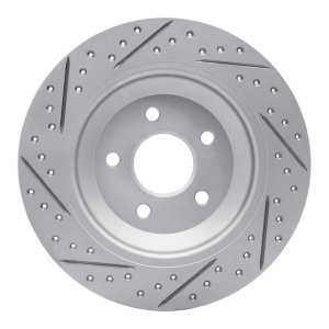 Ford Focus Brake Rotor (1) - Rear Right - DFC - Geoperformance Rotors - Drilled & Slotted - `16-`26