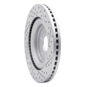 Ford Taurus Brake Rotor (1) - Front Left - DFC - Drilled & Slotted Geoperformance - `13-`19