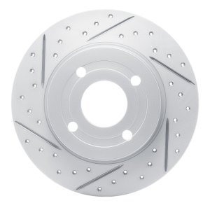 Ford Ecosport Brake Rotor (1) - Rear Left - DFC - Drilled & Slotted Geoperformance - `18-`22