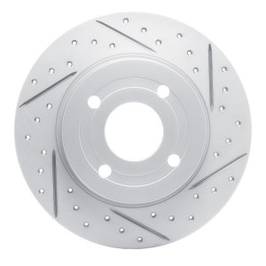 Ford Ecosport Brake Rotor (1) - Rear Right - DFC - Drilled & Slotted Geoperformance - `18-`22