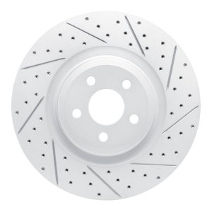 Ford Edge Brake Rotor (1) - Front Right - DFC - Geoperformance Rotor - Drilled and Slotted - `19-`24