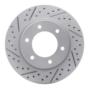 Ford Ranger Brake Rotor (1) - Front Left - DFC - Geoperformance Drilled & Slotted - `19-`25