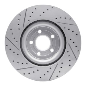 Ford Explorer Brake Rotor (1) - Front Right - DFC - Drilled & Slotted Geoperformance Rotor - `20-`26