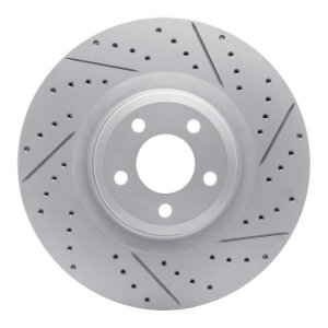 Ford Explorer Brake Rotor (1) - Front Right - DFC - Drilled & Slotted Geoperformance Rotor - `20-`26