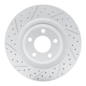 Ford Explorer Brake Rotor (1) - Front Left - DFC - Geoperformance Drilled & Slotted - `20-`26