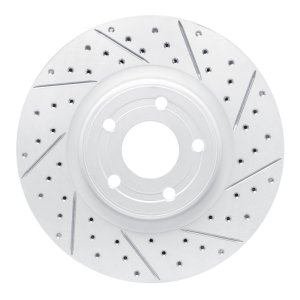 Ford Escape Brake Rotor (1) - Front Right - DFC - Drilled & Slotted Geoperformance - `20-`26