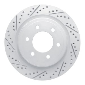 Ford F-150 Brake Rotor (1) - Rear Left - DFC - Drilled & Slotted Geoperformance - `21-`26