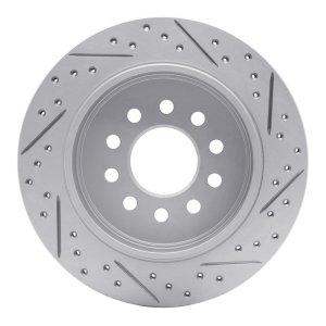 Lincoln Town Car Brake Rotor (1) - Rear Left - DFC - Geoperformance Rotor - Drilled and Slotted - `03-`11