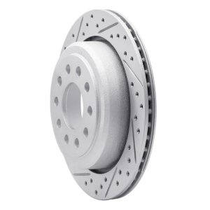 Lincoln Town Car Brake Rotor (1) - Rear Left - DFC - Geoperformance Rotor - Drilled and Slotted - `03-`11