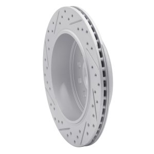 Lincoln Town Car Brake Rotor (1) - Rear Right - DFC - Drilled & Slotted Geoperformance - `03-`11