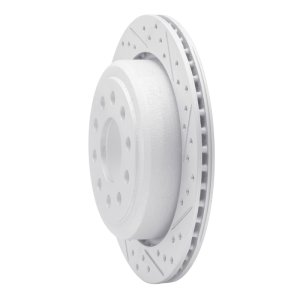 Lincoln Town Car Brake Rotor (1) - Rear Right - DFC - Drilled & Slotted Geoperformance - `03-`11