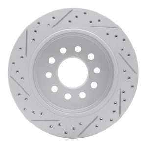 Lincoln Town Car Brake Rotor (1) - Rear Right - DFC - Drilled & Slotted Geoperformance - `03-`11