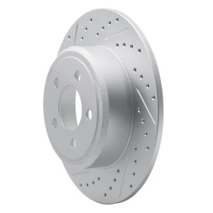 Lincoln Town Car Brake Rotor (1) - Rear Left - DFC - Drilled & Slotted Geoperformance - `03-`11