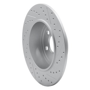 Lincoln Town Car Brake Rotor (1) - Rear Left - DFC - Drilled & Slotted Geoperformance - `03-`11