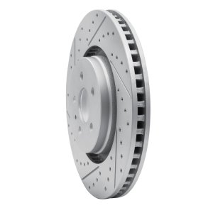 Ford Fusion Brake Rotor (1) - Front Left - DFC - Drilled & Slotted Geoperformance - `15-`21