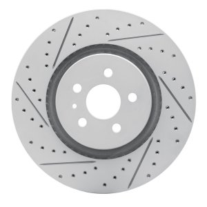 Ford Fusion Brake Rotor (1) - Front Left - DFC - Drilled & Slotted Geoperformance - `15-`21