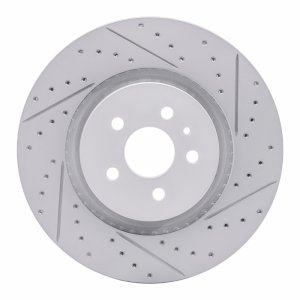 Ford Edge Brake Rotor (1) - Front Right - DFC - Drilled & Slotted Geoperformance - `15-`21