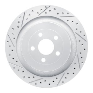 Ford Edge Brake Rotor (1) - Rear Left - DFC - Geoperformance Rotors - Drill & Slot - `19-`24