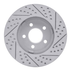 Ford Crown Victoria Brake Rotor (1) - Front Left - DFC - Drilled & Slotted Geoperformance - `03-`11