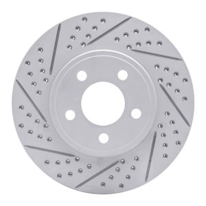 Ford Crown Victoria Brake Rotor (1) - Front Left - DFC - Drilled & Slotted Geoperformance - `03-`11