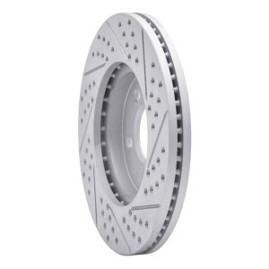 Ford Crown Victoria Brake Rotor (1) - Front Left - DFC - Drilled & Slotted Geoperformance - `03-`11