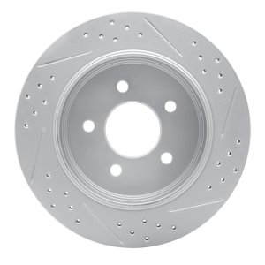 Ford Crown Victoria Brake Rotor (1) - Rear Left - DFC - Geoperformance Drilled & Slotted - `03-`11