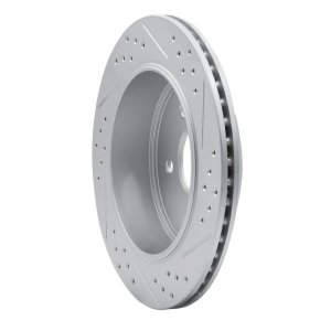 Ford Crown Victoria Brake Rotor (1) - Rear Left - DFC - Geoperformance Drilled & Slotted - `03-`11