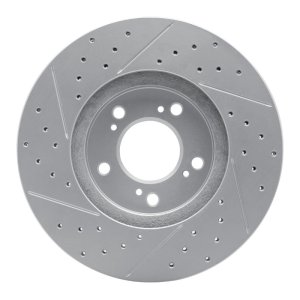 Acura RL Brake Rotor (1) - Front Right - DFC - Drilled & Slotted Geoperformance - `99-`04