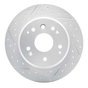 Acura TL Brake Rotor (1) - Rear Left - DFC - Drilled & Slotted Geoperformance - `99-`11